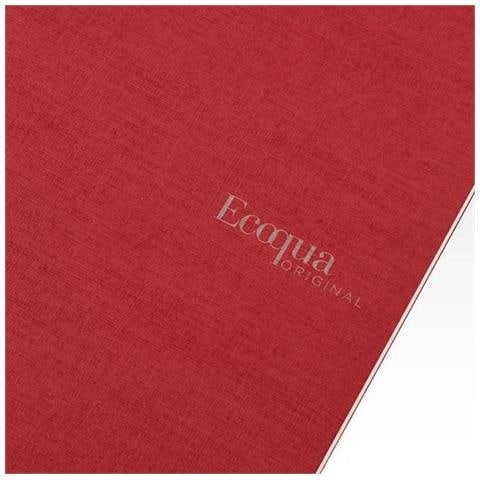 Quaderno Ecoqua FG40 da 40 Fogli Formato A4 Colore Rosso - Foto 2