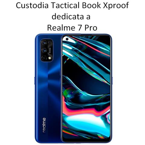 Custodia Originale Book Xproof Flip Case Per Realme 7 Pro Mud Brown - Foto 2