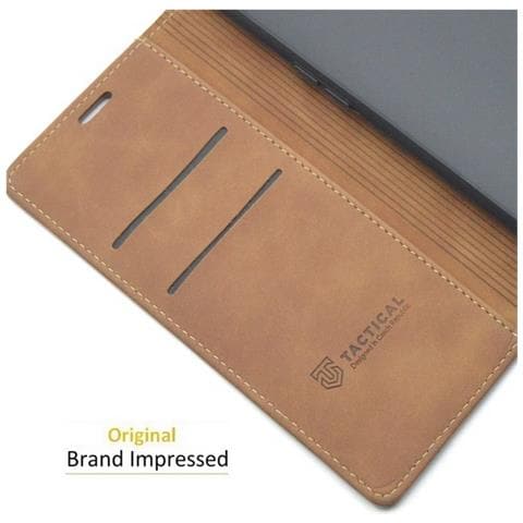 Custodia Originale Book Xproof Flip Case Per Realme 7 Pro Mud Brown - Foto 5