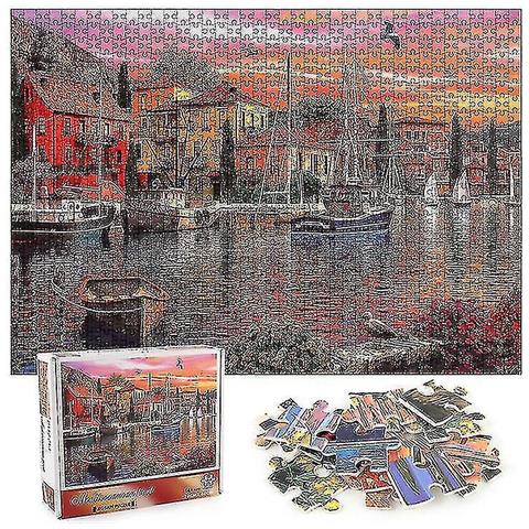Castorland Puzzle 1000 Pezzi – Veranda Mediterranea, Paesaggio Estivo, Alta Qualità, Made In EU