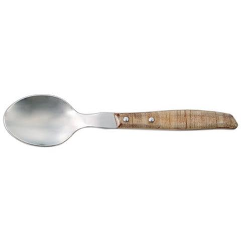 Cucchiaio Con Mago Di Legno - Acciaio Inossidabile 18/10 (peso 70 G). - Foto 1