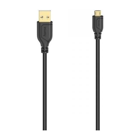 Flexi-slim Cavo Usb 0,75 M Usb 2.0 Micro-usb A Usb A Nero - Foto 1