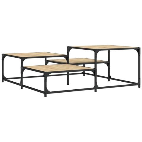 Tavolino Salotto Rovere Sonoma 107x107x40 Cm Legno Multistrato - Foto 2