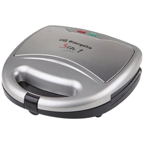 Piastra Grill Elettrica Orbegozo Argentato 800 W - Foto 1