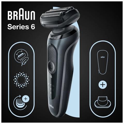 Series 6 61-N1200s Rasoio Trimmer Nero - Foto 4