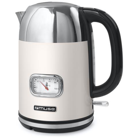 MS-020 SC bollitore elettrico 1,7 L 2200 W Acciaio inossidabile, Bianco - Foto 1