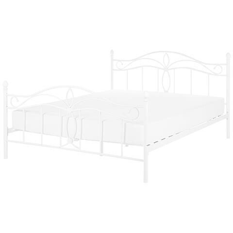 Letto Metallo Antlia 140 X 200 Cm Bianco - Foto 2