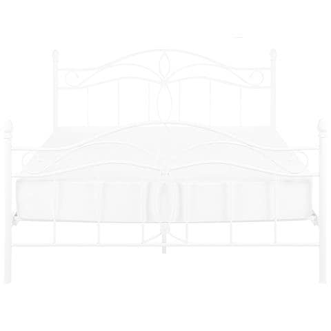 Letto Metallo Antlia 140 X 200 Cm Bianco - Foto 8