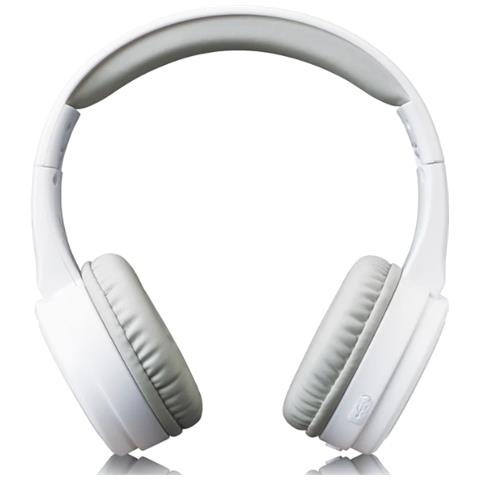 Lenco HPB-330WH cuffia e auricolare Con cavo e senza cavo A Padiglione Musica e Chiamate Micro-USB Bluetooth Bianco - Foto 1