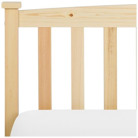 Letto Matrimoniale Legno Chiaro 140 X 200 Cm Giverny - Foto 8