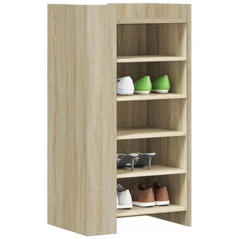 Scarpiera Rovere Sonoma 52x37,5x100 cm in Legno Multistrato - Foto 1