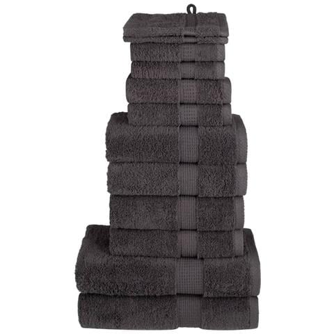 Set ASciugamani SOLUND 12 pz Antracite 600 gsm - Foto 1