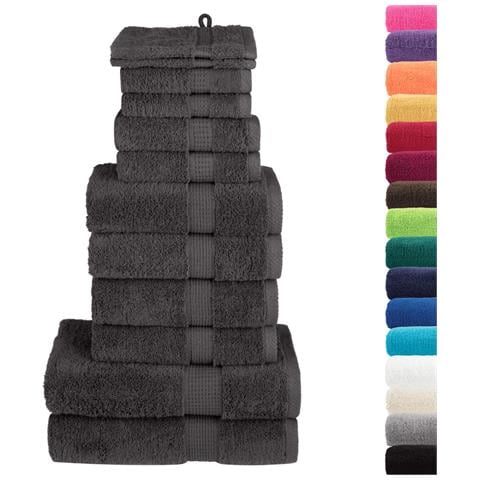 Set ASciugamani SOLUND 12 pz Antracite 600 gsm - Foto 2