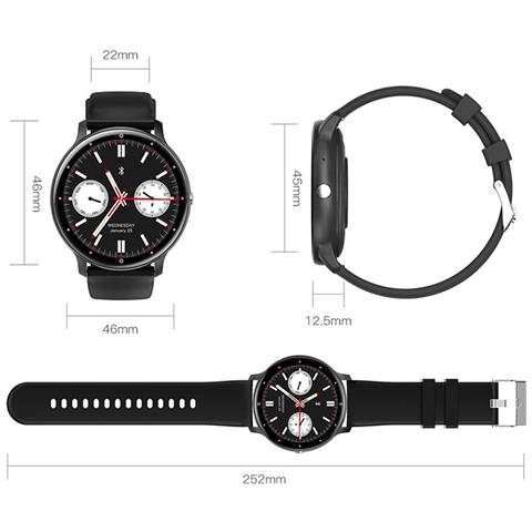 Smartwatch Resistente All'acqua Con Touch Screen Da 1,39 Pollici Black - Foto 2