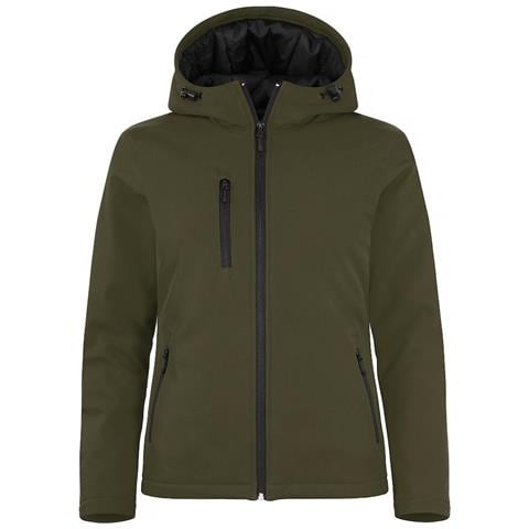 Padded Hoody Softshell Ladies Verde Bamboo Xl - Foto 1