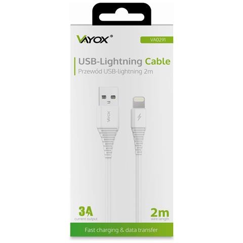 Cavo Usb - Lightning 2m Bianco Va0291 - Foto 2