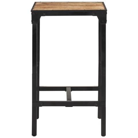 Tavolo da Bar 60x55x107 cm in Legno Grezzo Massello di Mango - Foto 2