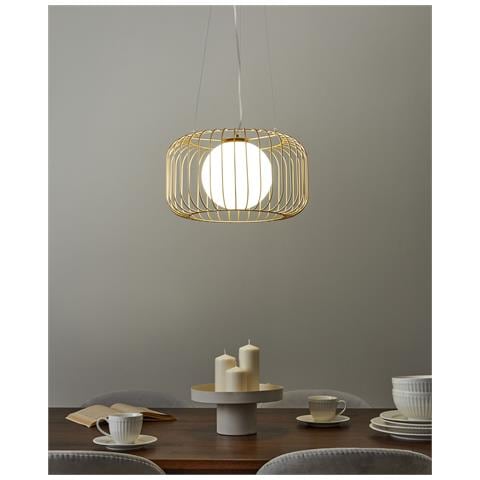 Lampadario Bairoa Metallo Oro - Foto 1