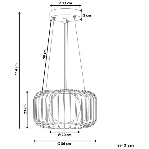 Lampadario Bairoa Metallo Oro - Foto 7
