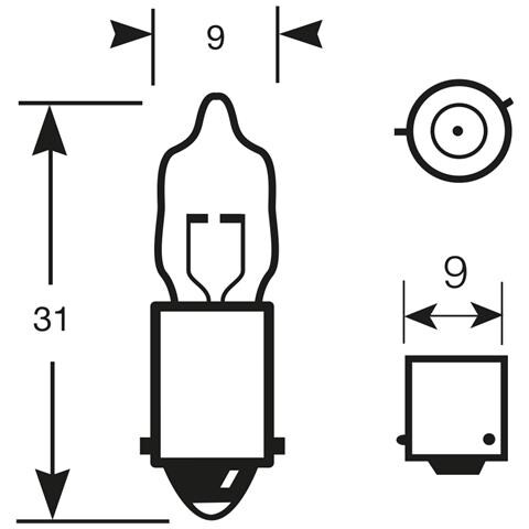 Ampadina 12v 6w H6w - Foto 2