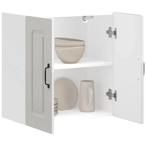 Base Da Cucina Kalmar Bianco Lucido In Legno Multistrato - Foto 1