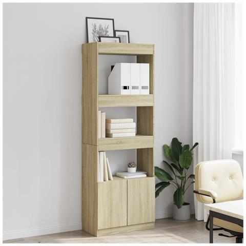 Credenza Rovere Sonoma 63x33x180 Cm In Truciolato - Foto 3