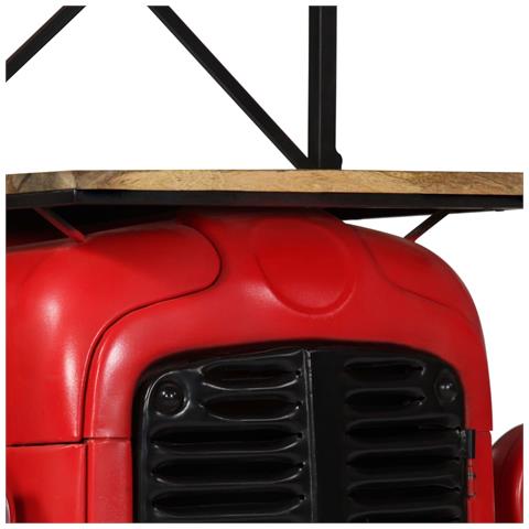 Lusso Casadino -  Cantinetta Per Vini A Trattore 49x31x172 Cm Massello Di Mango - Foto 8