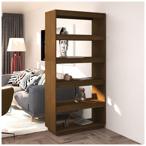 Lusso Casadino -  Libreria/divisorio Ambra 80x35x167 Cm In Massello Di Pino - Foto 8