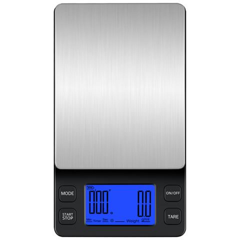 Mini Bilancia Caffè Digitale Ricaricabile 2 Kg / 0,1 G Black - Foto 2