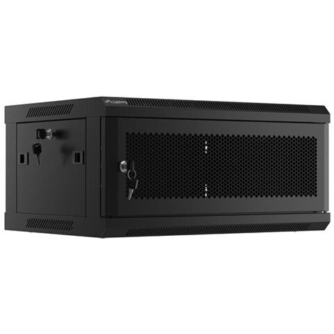 Lanberg WF01-6404-23B, Da parete, 4U, 60 kg, 13 kg, Nero - Foto 1