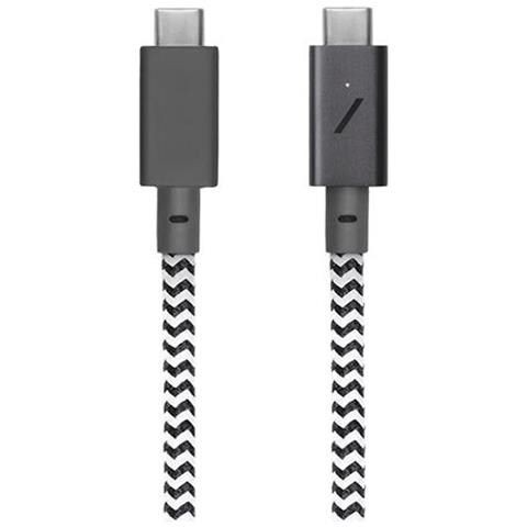 Cavo Da Usb-c A Usb-c 240w Power Delivery 2,4m Intrecciato Ultra-resistente, Bianco / Nero - Foto 2