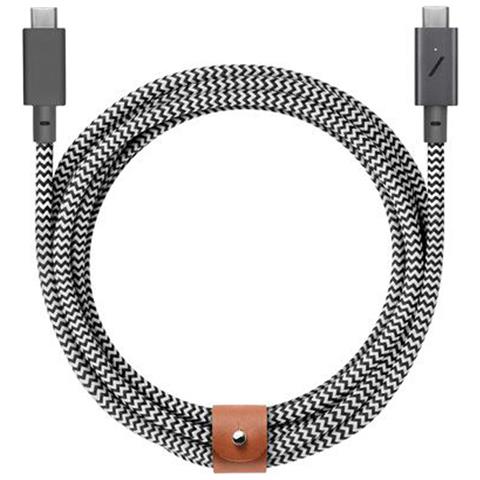 Cavo Da Usb-c A Usb-c 240w Power Delivery 2,4m Intrecciato Ultra-resistente, Bianco / Nero - Foto 1