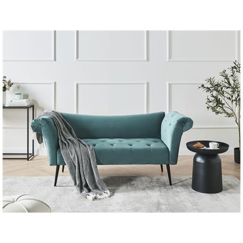 Chaise Longue Nantilly Velluto Foglia Di Tè - Foto 1