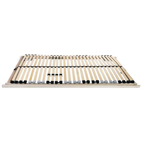 Base a doghe Marrone 140 x 190 cm Legno massello di faggio - Foto 2