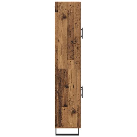 Credenza 2 pcs Legno vecchio Legno Stratificato e Vetro - Foto 9