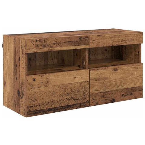 Mobile TV da parete Legno vecchio 80 x 30 x 40 cm - Foto 1
