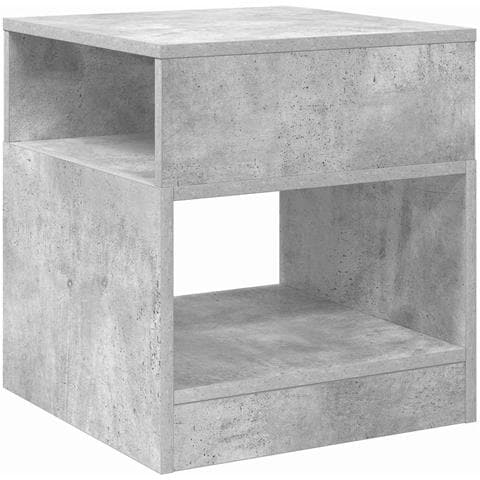 Tavolino Grigio cemento 40,5 x 40 x 45 cm Legno multistrato - Foto 1