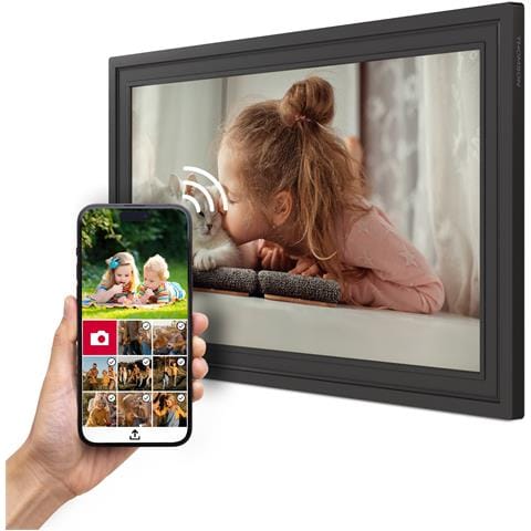 F15 cornice per foto digitali Nero 39,6 cm (15.6") Touch screen Wi-Fi - Foto 2