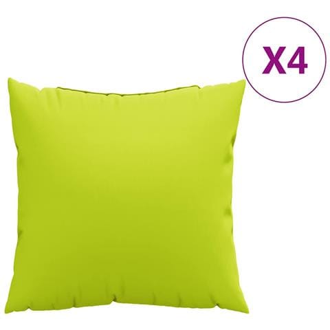 Cuscini per divano 4 pz Verde brillante 60x60 cm in Tessuto - Foto 1