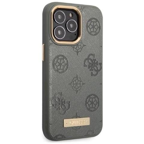Guess Guhmp13lsapstg Custodia Per Iphone 13 Pro / 13 6.1 Grigia /grigia Con Logo Peony E Magsafe - Foto 1
