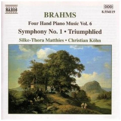 Brahms Johannes - Opere X Pf A 4 Mani (integrale) Vol. 6: Sinfonia N. 1 Op. 68, Triumphlied Op. 55 - Foto 1