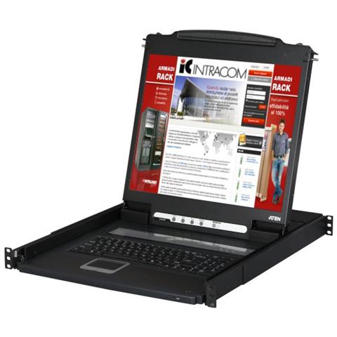 IDATA CL-1000M - Console USB-PS2 VGA con LCD 17'' da rack 19'', CL1000M - Foto 1