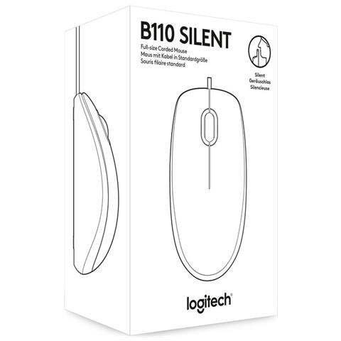 B110 Silent - Mouse - per destrorsi e per sinistrorsi - ottica - Foto 2