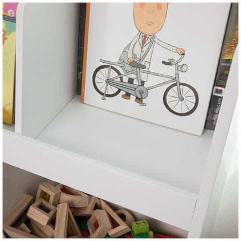 Libreria Montessoriana Per Bambini Scaffale Portagiochi Portariviste L63*p30*a70 Cm Kmb19-w - Foto 8