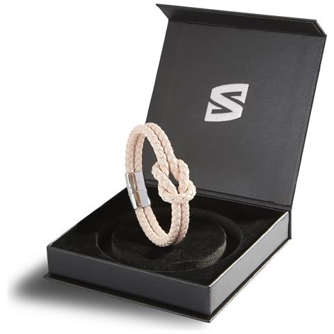 Bracciale da Donna in Pelle Premium, ""Knot"", 16cm, Rosa - Foto 2