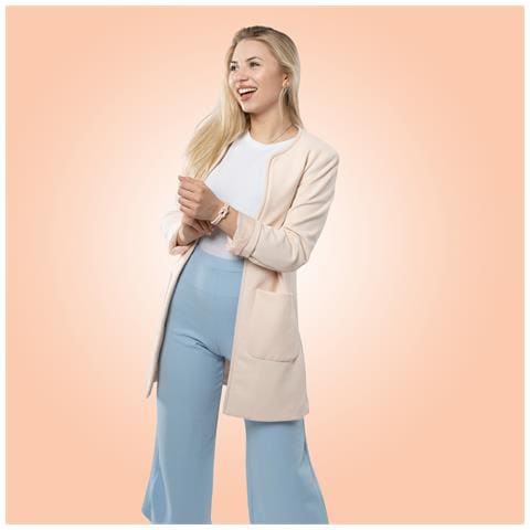 Bracciale da Donna in Pelle Premium, ""Knot"", 16cm, Rosa - Foto 5