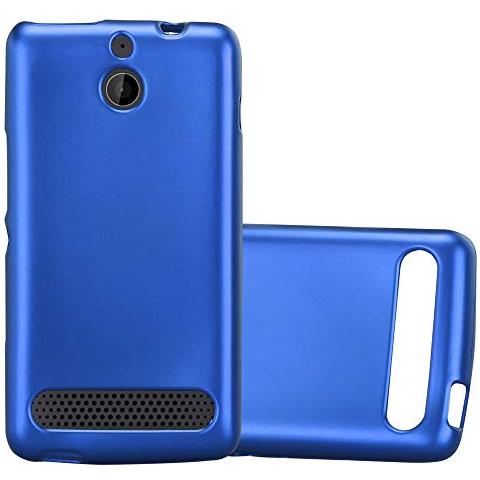 Custodia Compatibile Con Sony Xperia E1 In Blu Metallico - Coperchio Protettivo In Silicone Tpu Flessibile - Foto 1
