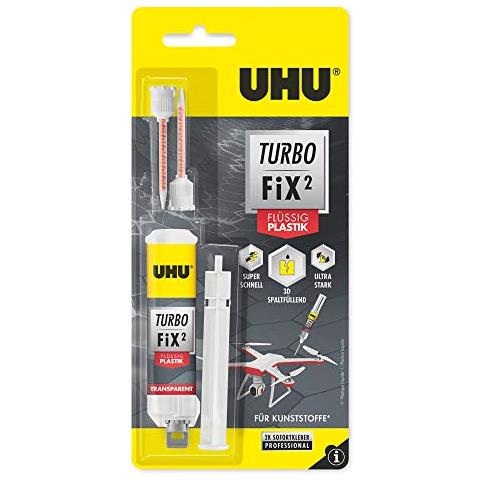 Turbo Fix2 - Colla Per Riparazioni, Super Veloce E Trasparente, 2 Componenti, 10 G - Foto 1