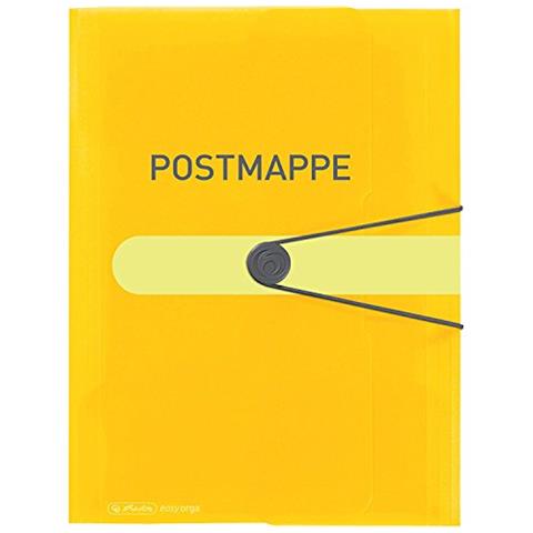 Cartellina Con Elastico, Formato A4 pp Post Mappe Trasparente Giallo Easy Orga To Go - Foto 1