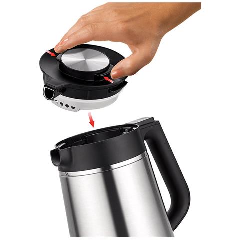 18715 bollitore elettrico 1,5 L 1800 W Nero, Acciaio inox - Foto 9